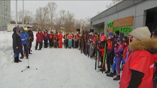 Лыжные гонки на стадионе «Шахтер»